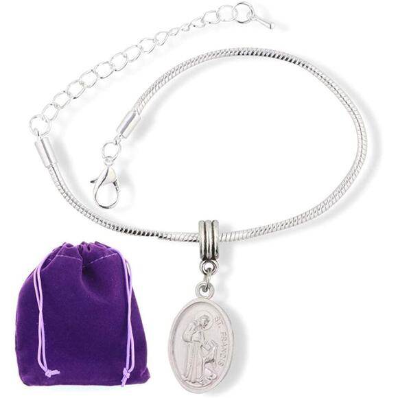 Saint Francis and St Anthony Bracelet Jewelry - Picture 1 of 8
